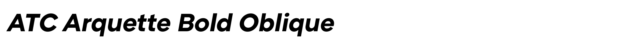 ATC Arquette Bold Oblique image